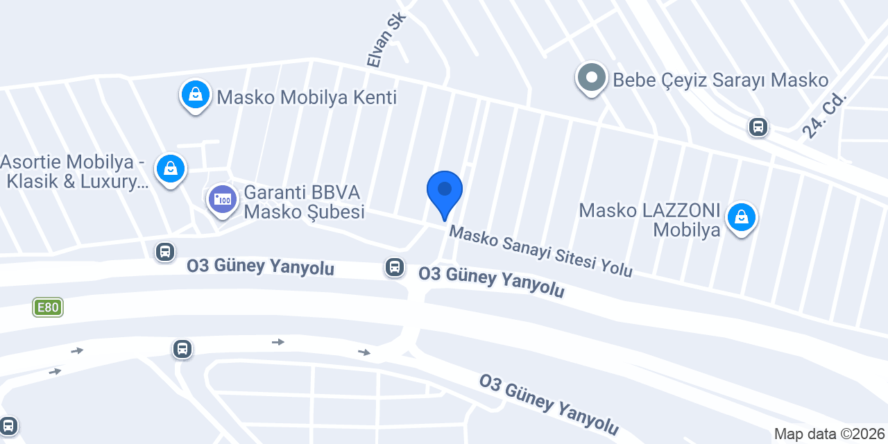 Beyaz Köşk Mobilya konumu