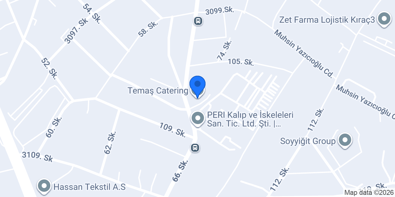 Temaş Catering konumu