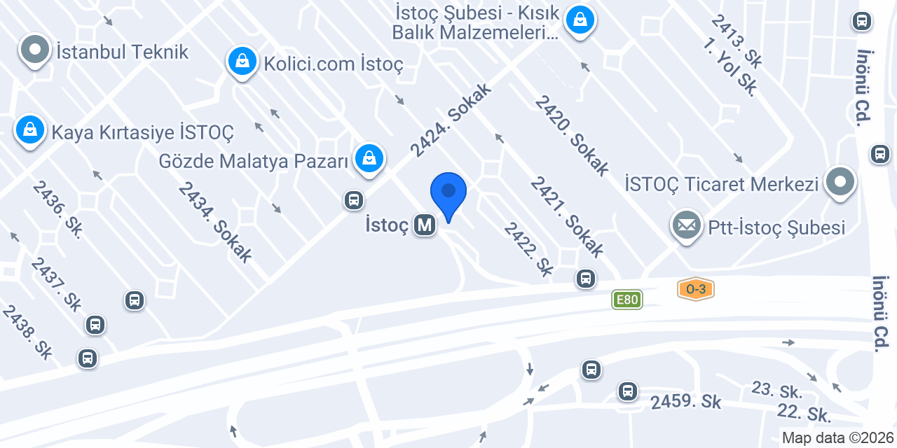 Türkiye Finans İstoç Şubesi konumu