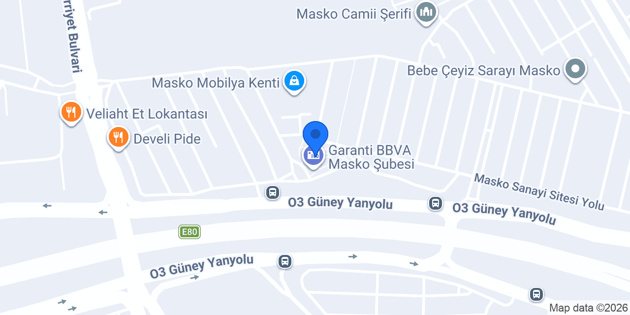 Halkbank Masko Şubesi konumu