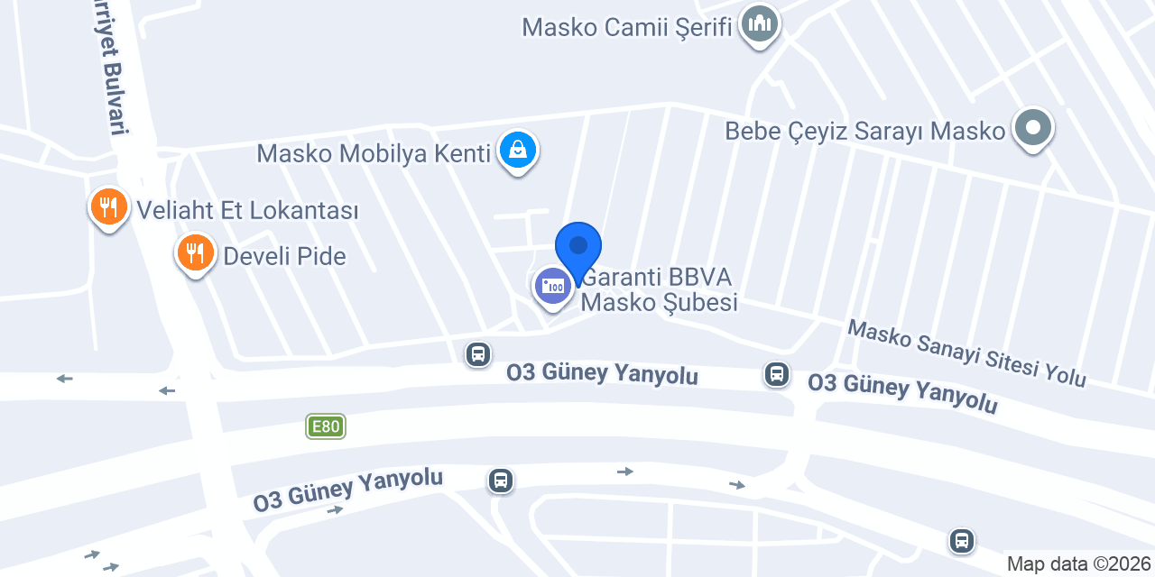 DenizBank Masko Şubesi konumu