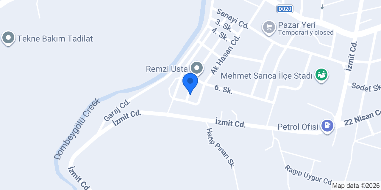 Gülsever Mermer&Granit showroom konumu