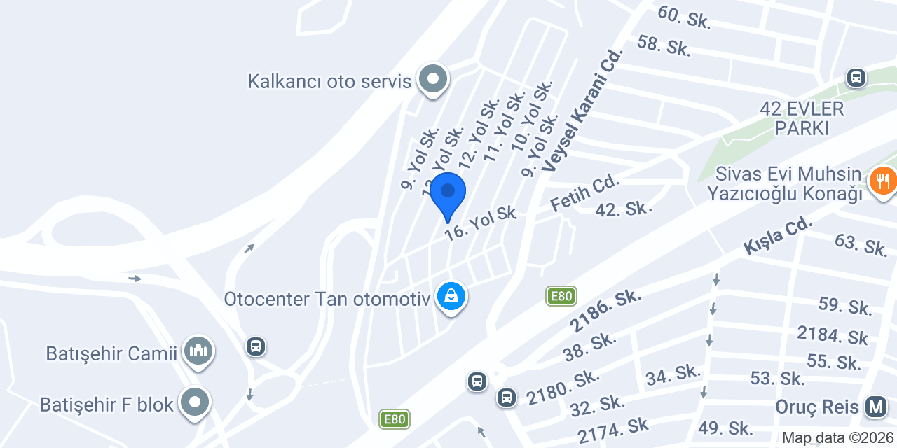 kaletaksi OtoCenter konumu