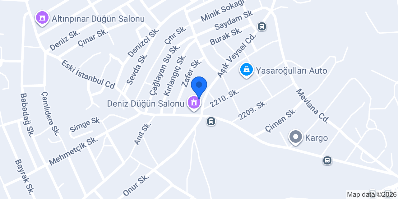 Kuaför Ergül konumu