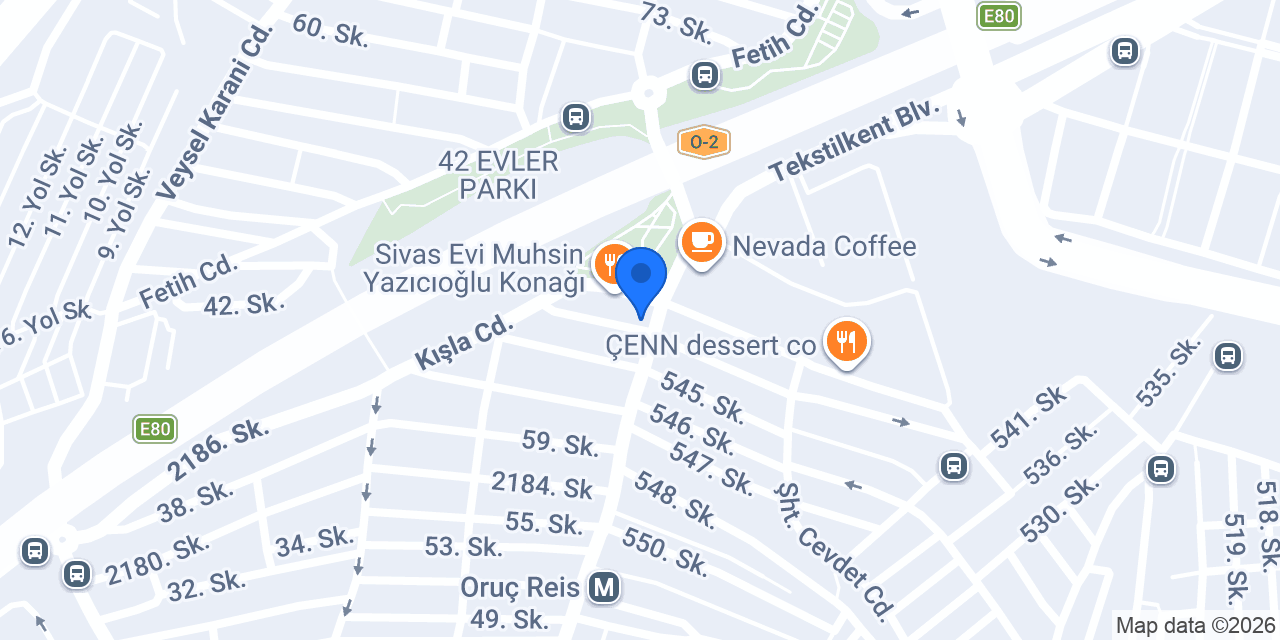 Domino's Pizza Tekstilkent konumu