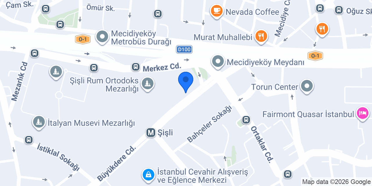KISIRHANE Ana şube konumu