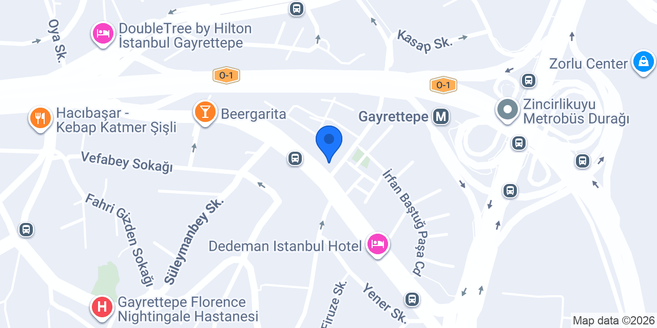 Akbank Esentepe Şubesi konumu