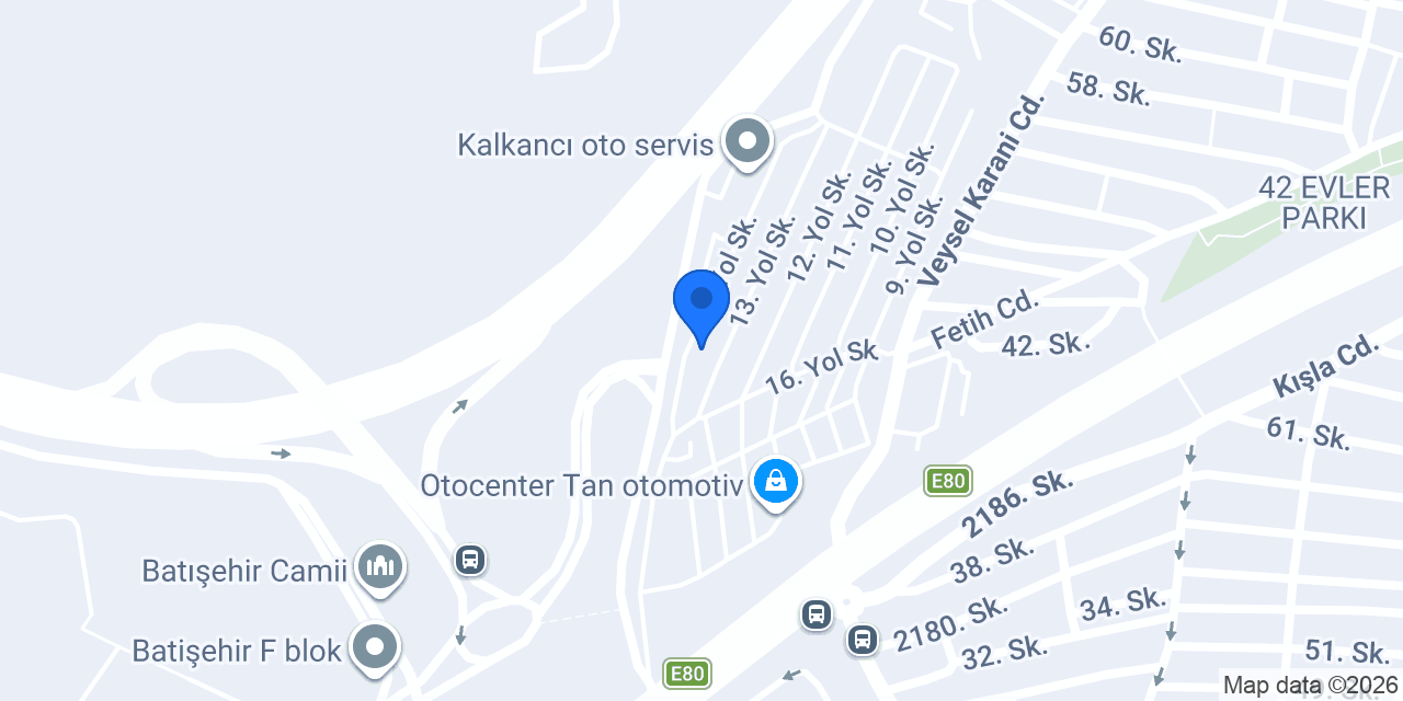 Ebrar Otomotiv konumu