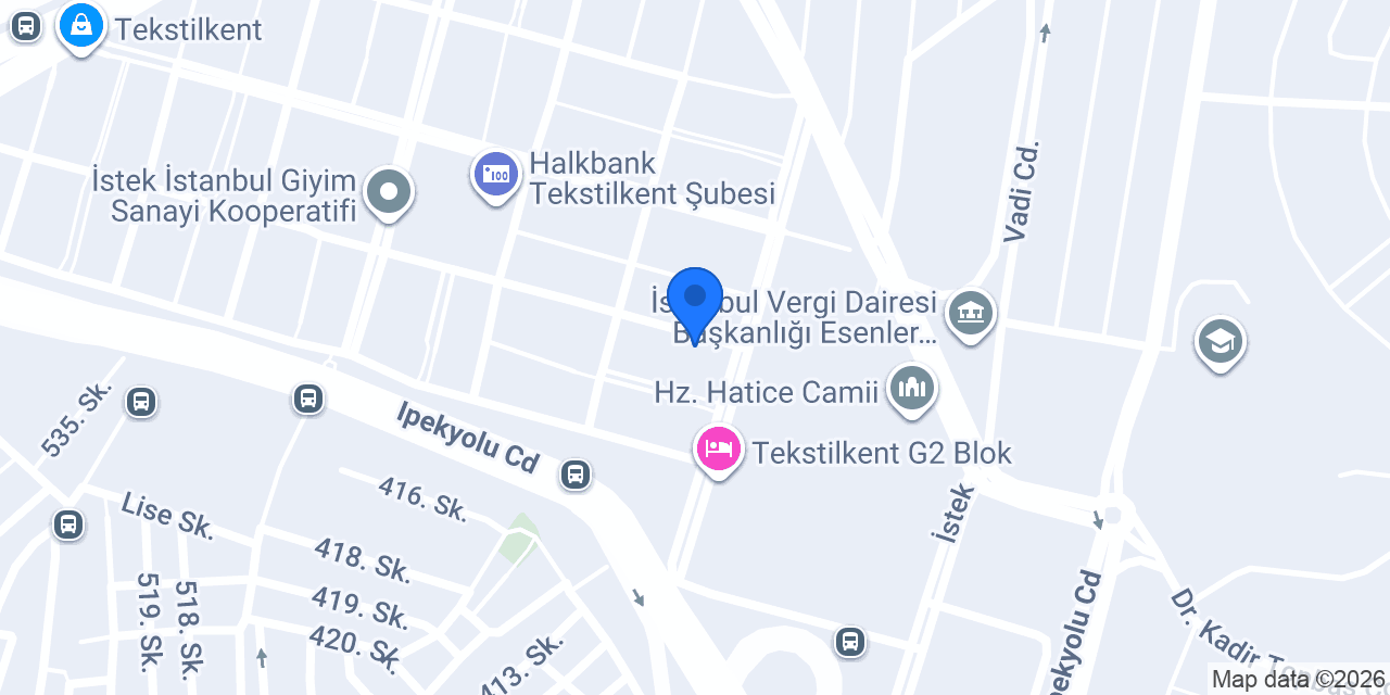 AKSAN TEKSTİL TEKSTİLKENT konumu