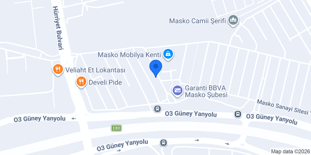 Gül Luxury Lighting konumu