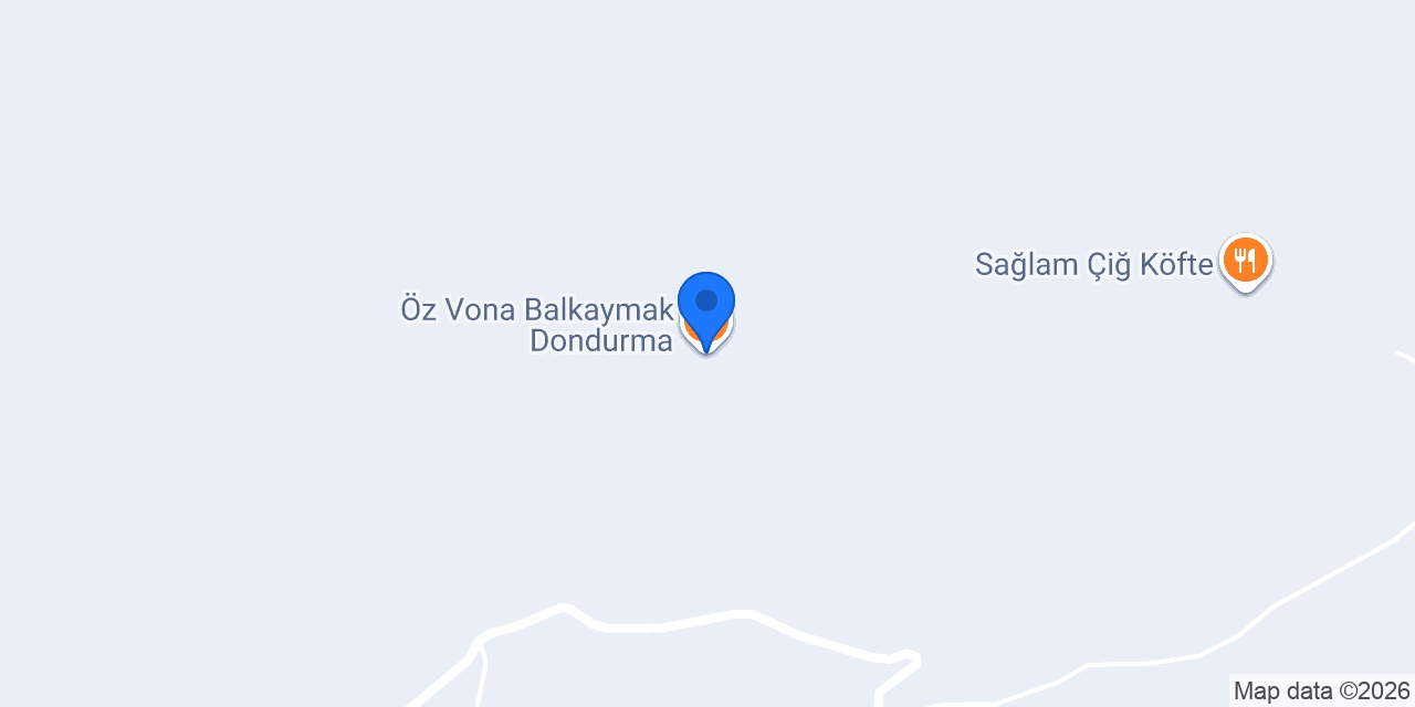 Öz Vona Balkaymak Dondurma konumu