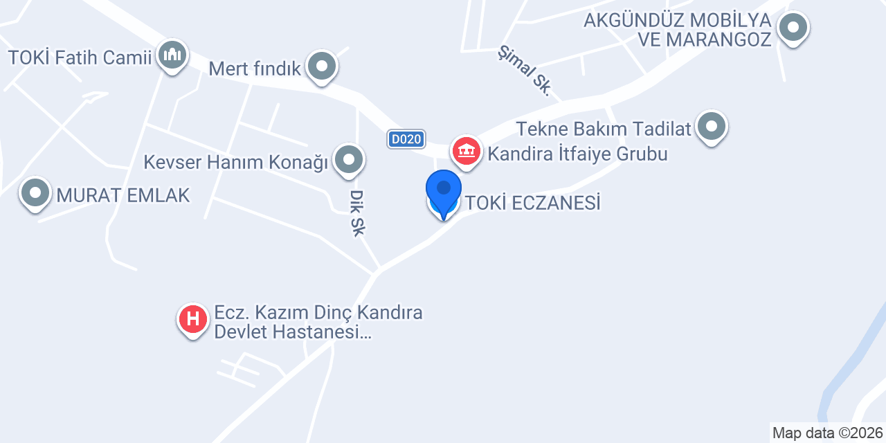 TOKİ ECZANESİ konumu