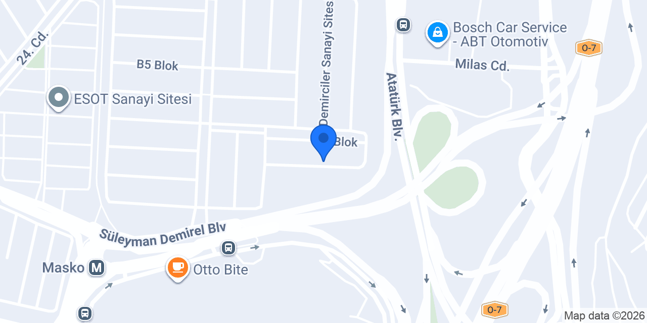 Würth Satış Mağazası konumu