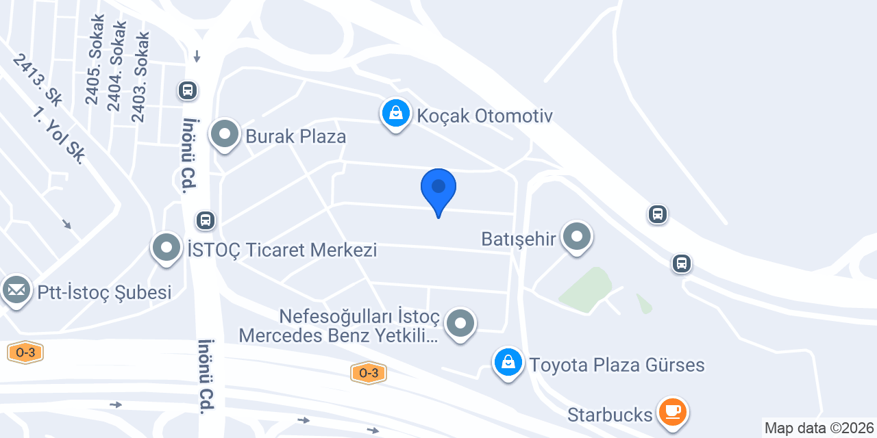 Yücel Oto konumu