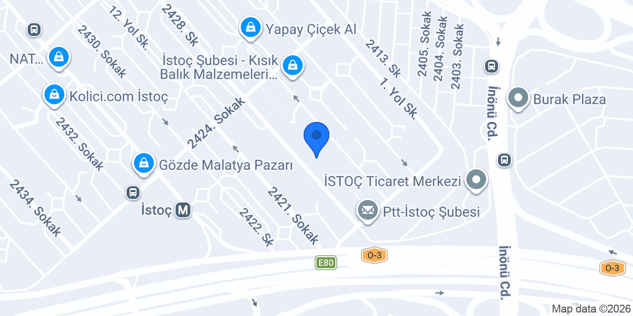 Albaraka Türk İstoç Şubesi konumu