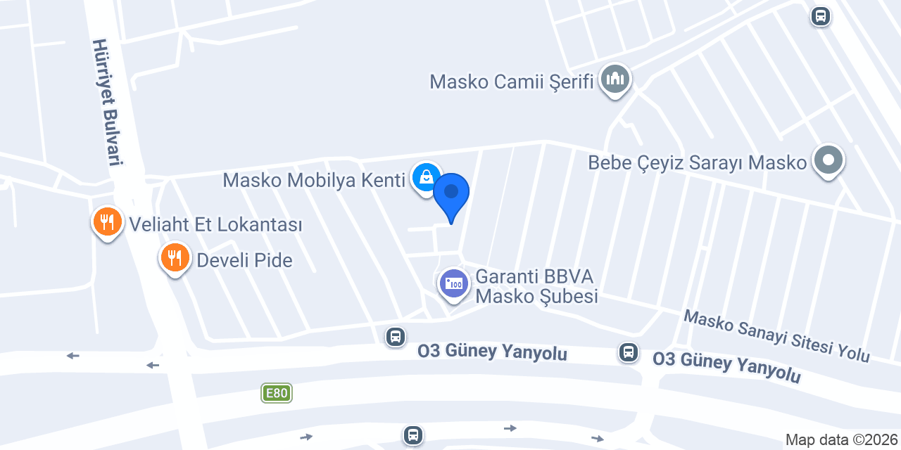 Ağaoğlu Mobilya - Masko konumu