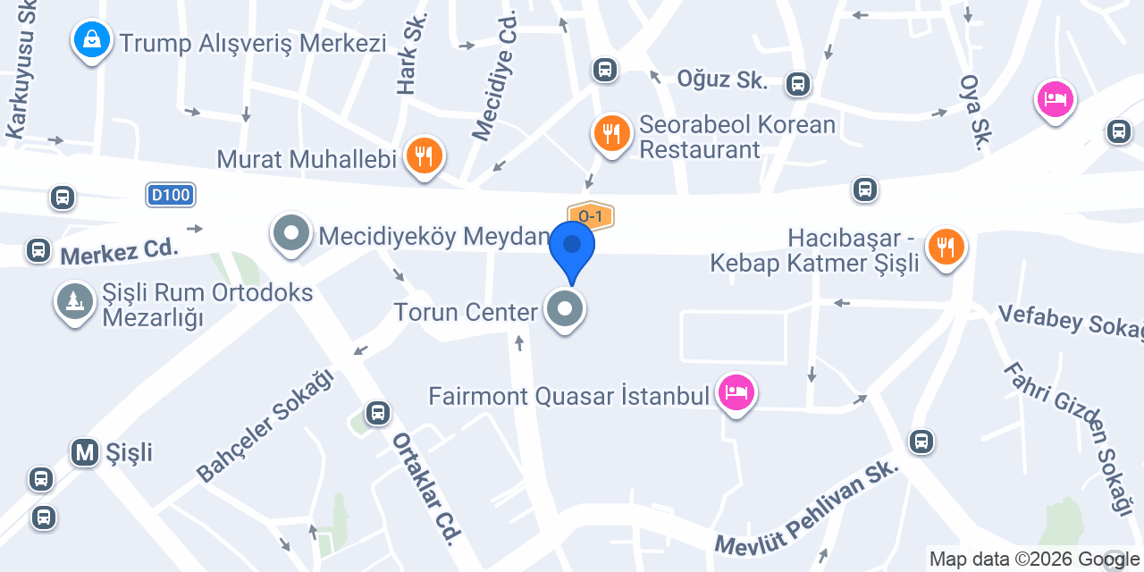 Yapı Kredi - Mecidiyeköy Şubesi konumu