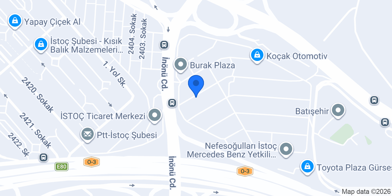 Çınar Otomotiv konumu