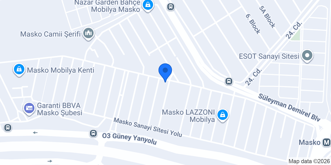 Belusso Mobilya Dekorasyon konumu
