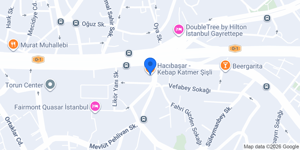 Hacıbaşar - Kebap Katmer Şişli konumu