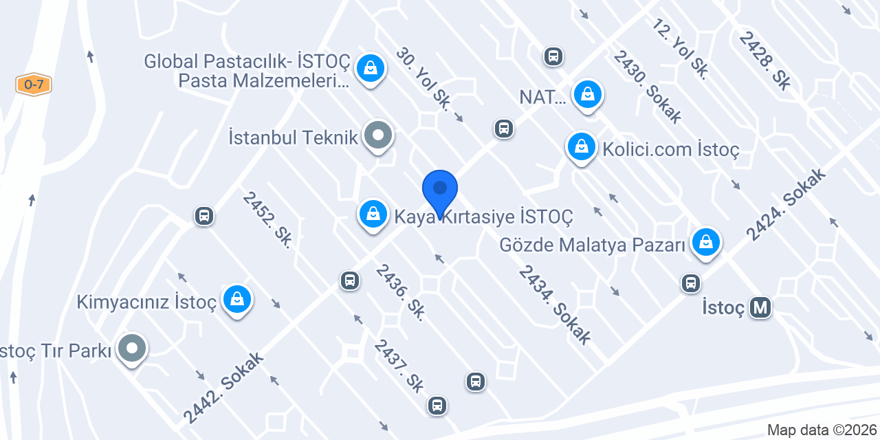TEB İstoç Şubesi konumu