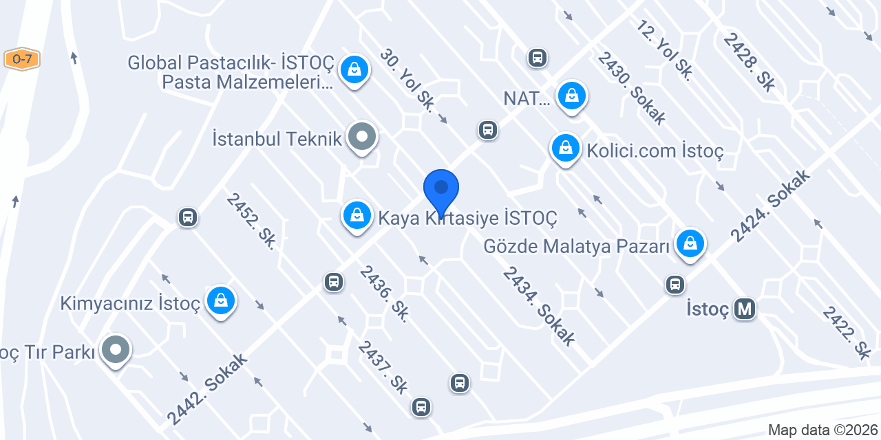 Garanti BBVA İstoç Şubesi konumu
