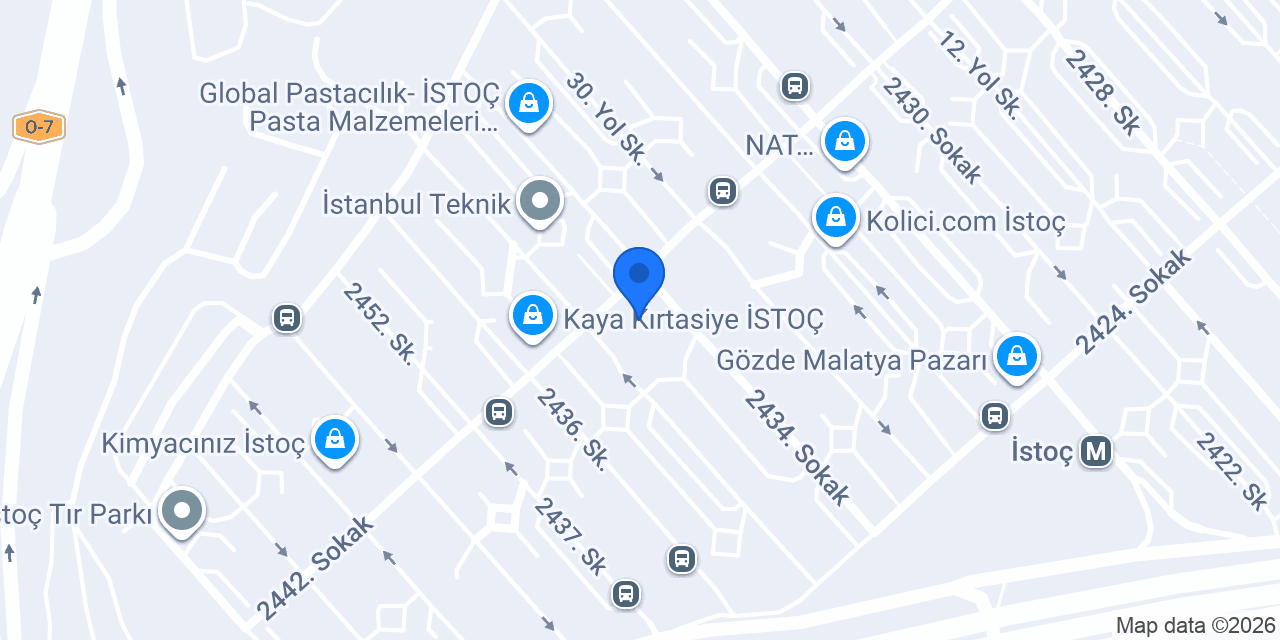 Akbank İstoç/İstanbul Şubesi konumu