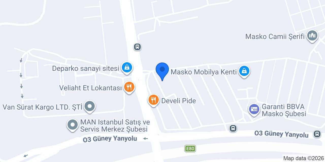 A&S Mobilya konumu