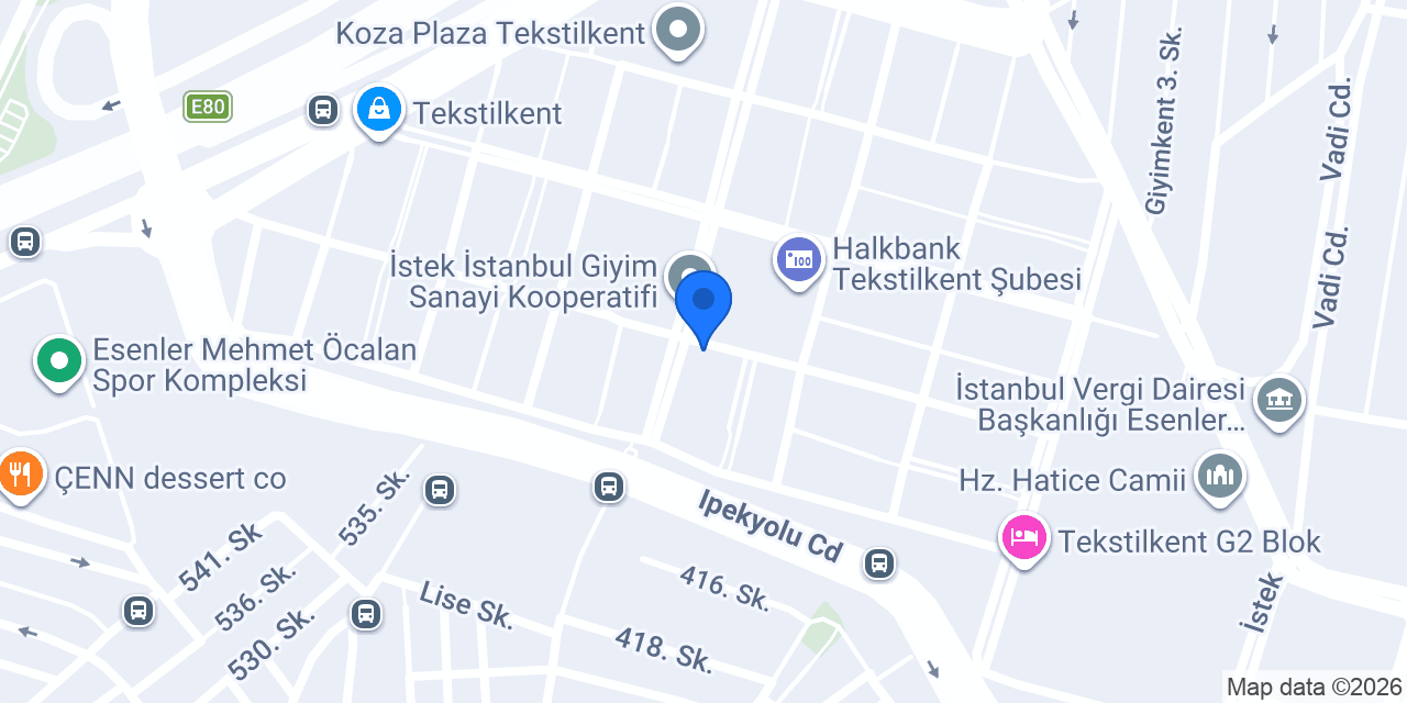 Destex Tekstil A.Ş konumu