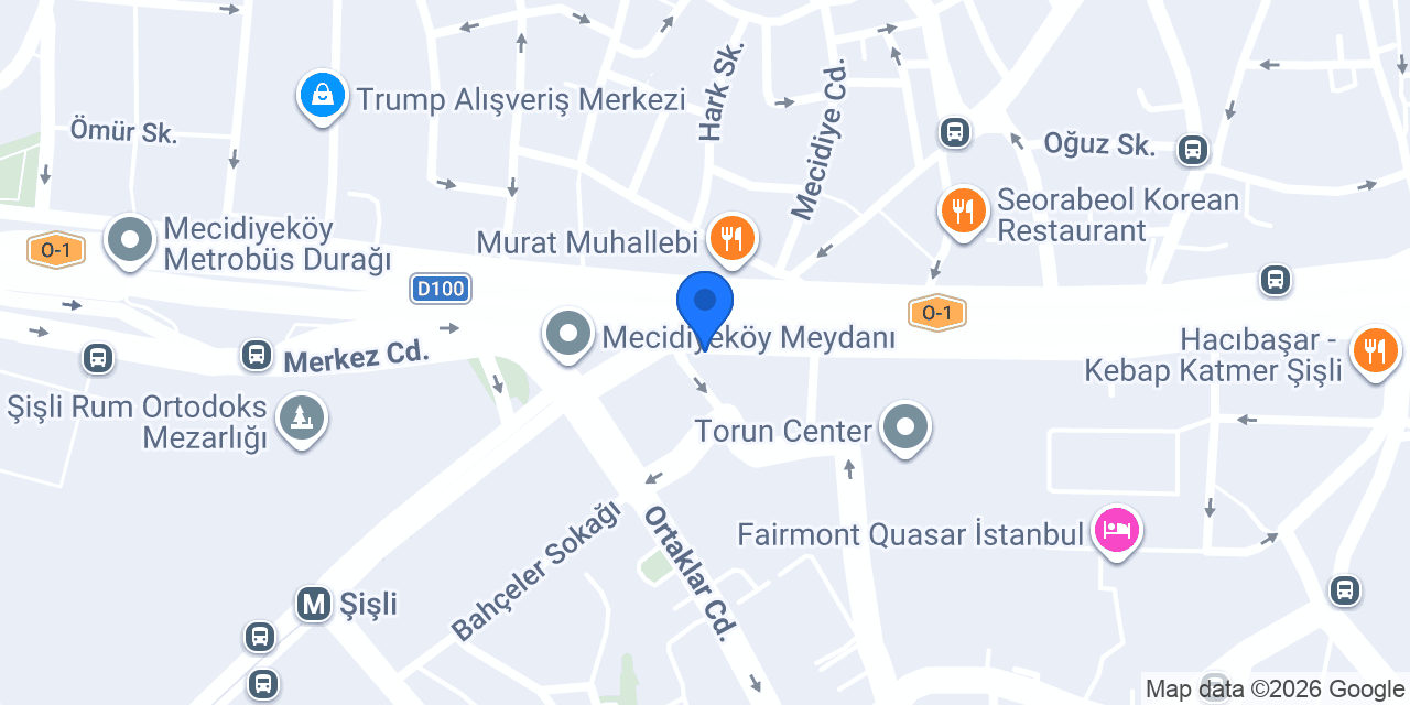 TEB Ortaklar Caddesi Şubesi konumu