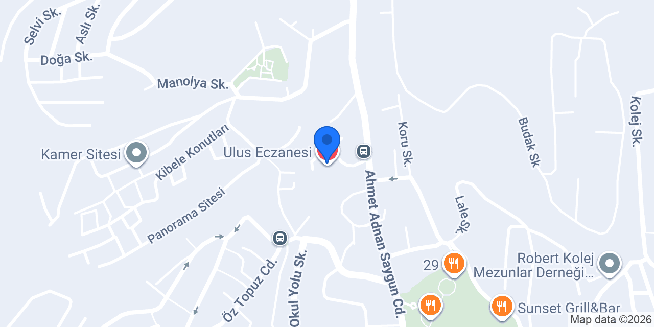 Ulus Eczanesi konumu
