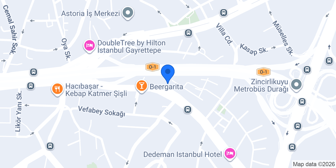 Çağdaş Faktoring A.Ş. Genel Müdürlük konumu
