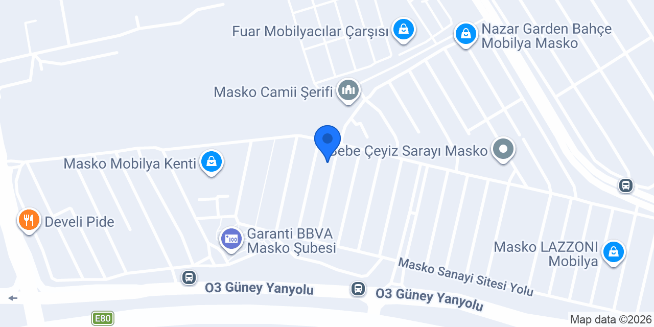 Yılka Mobilya konumu
