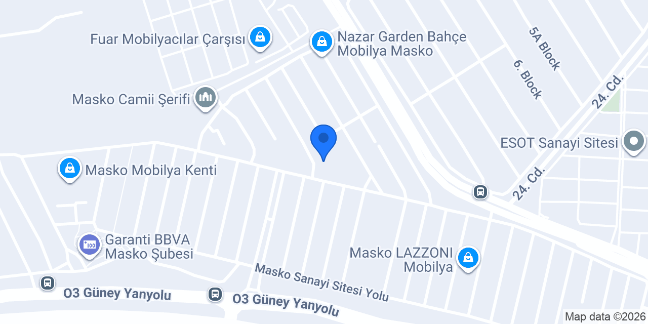 Paket Ofis Mobilyaları konumu
