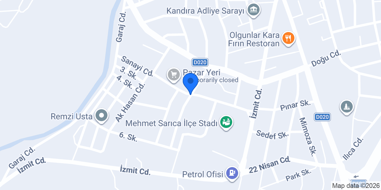 Kandıra Askerlik Şubesi konumu
