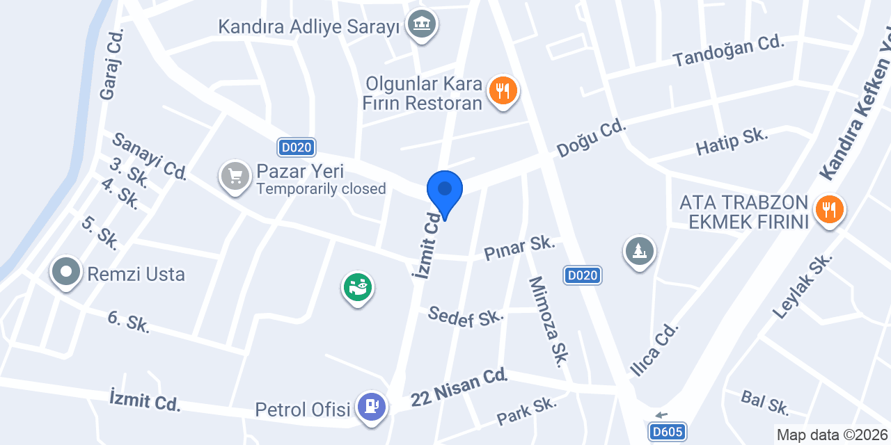 İşler kitabevi kandıra konumu