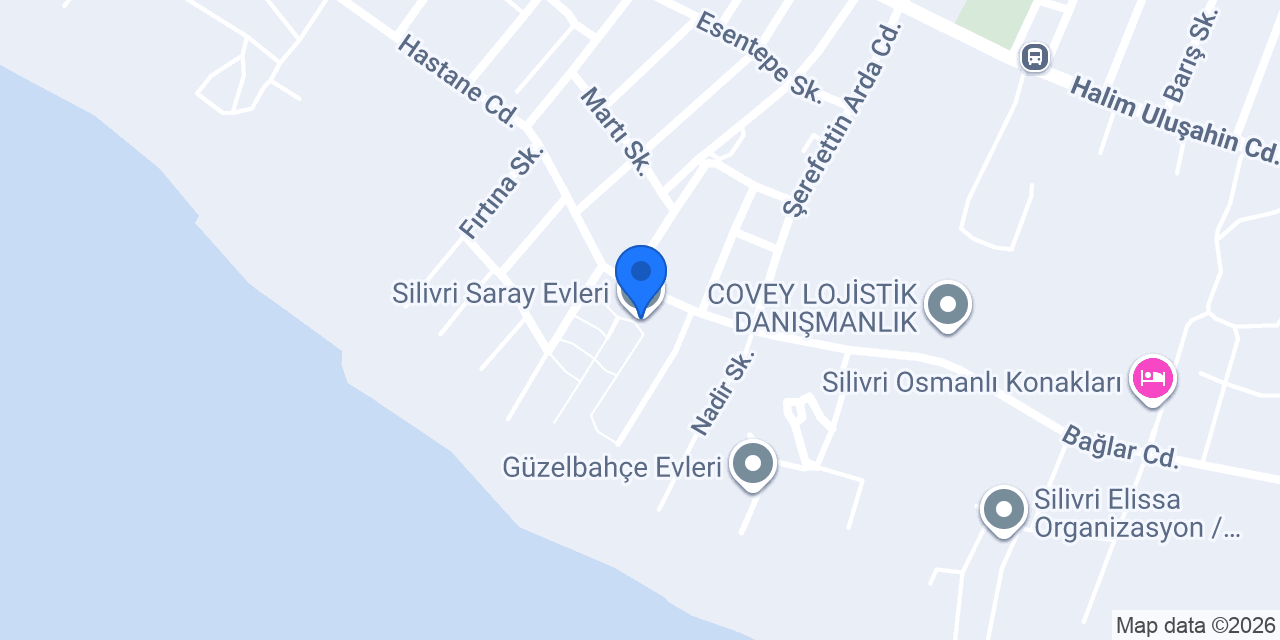 Silivri Saray Evleri konumu