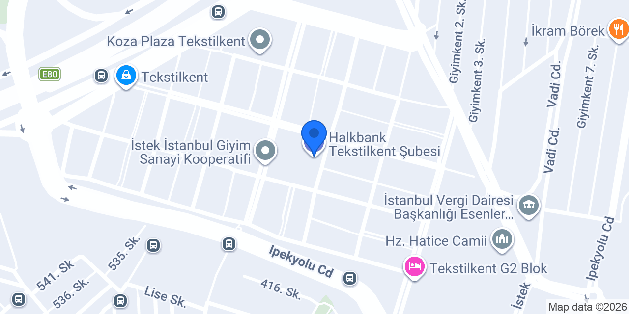 Tekstilkent Elektrik konumu