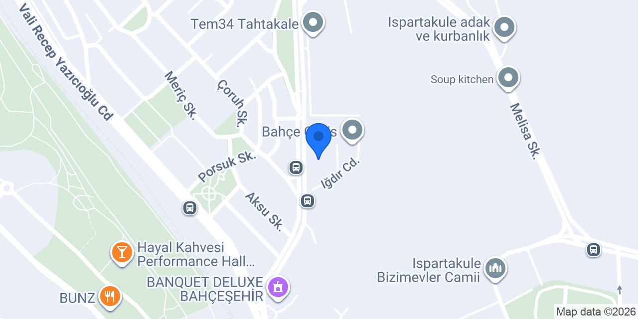 Levent Börek Bahçeşehir konumu