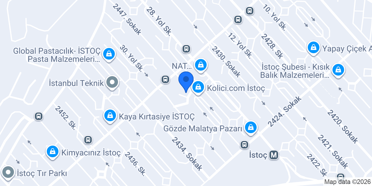 Halkbank İstoç Şubesi konumu