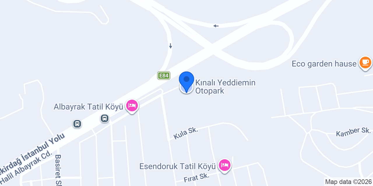 Kınalı Yeddiemin Otopark konumu