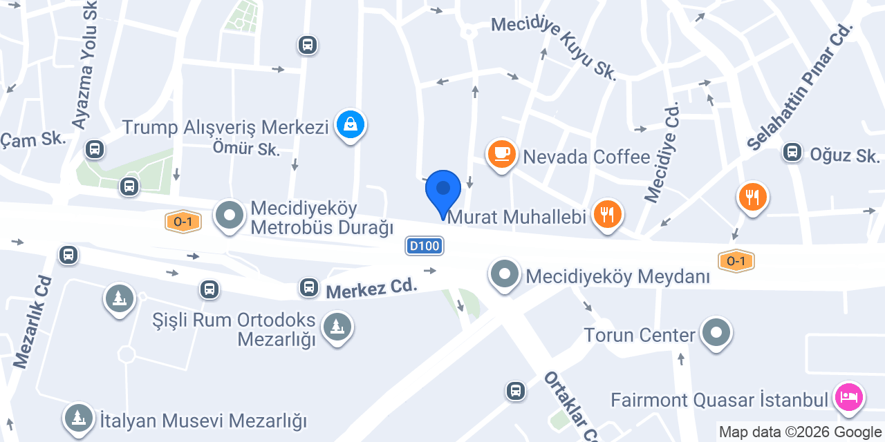 Türkiye Finans Mecidiyeköy Şubesi konumu