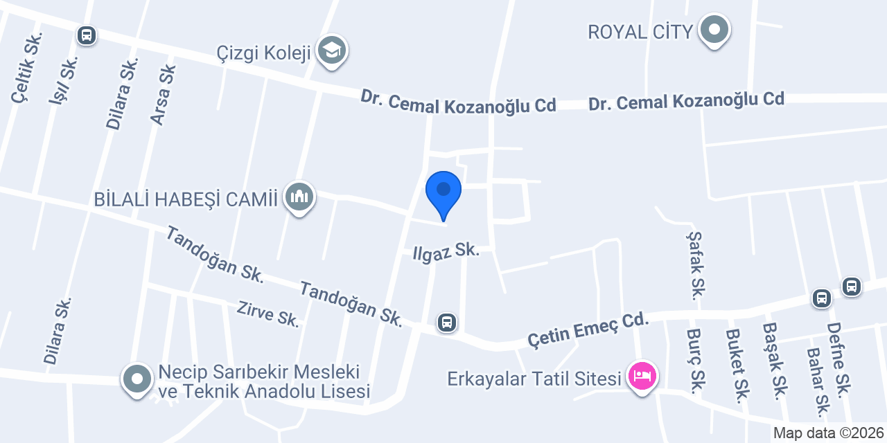 Erguvan Anaokulu konumu