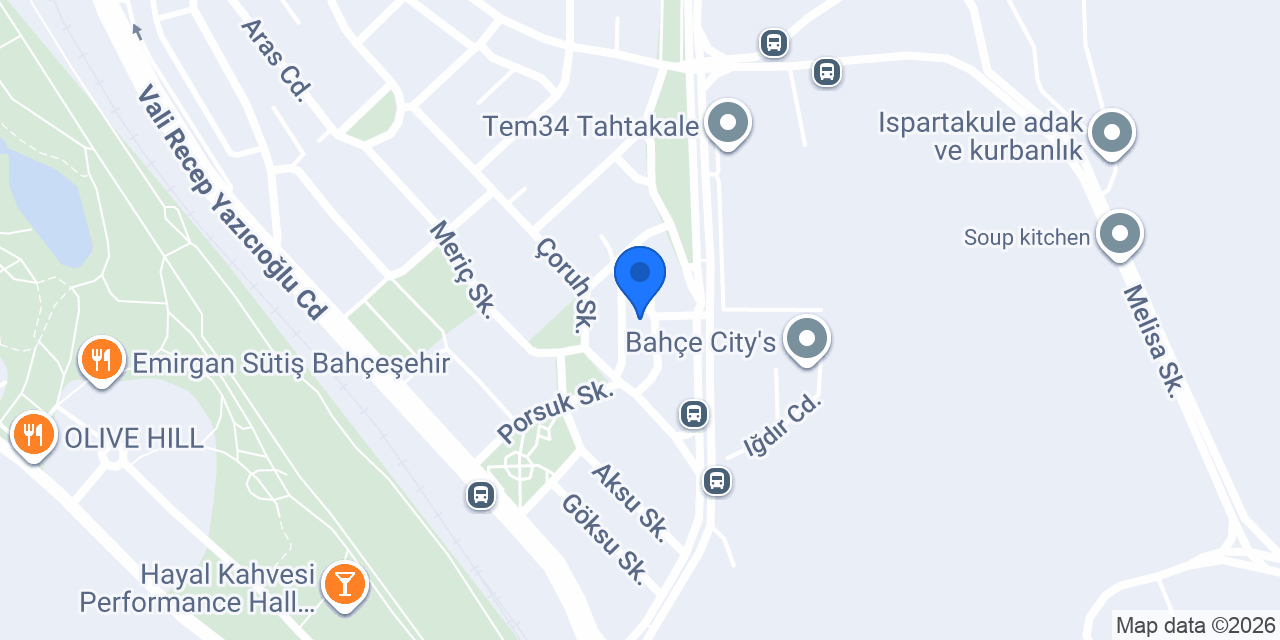 Bahçeşehir Gaz Dağıtım A.Ş. konumu