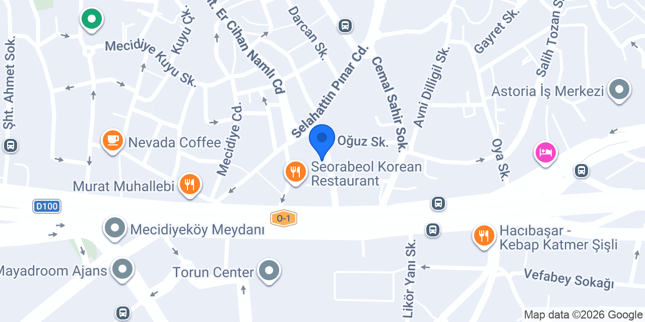 Berlinoom Patisserie Mecidiyeköy konumu