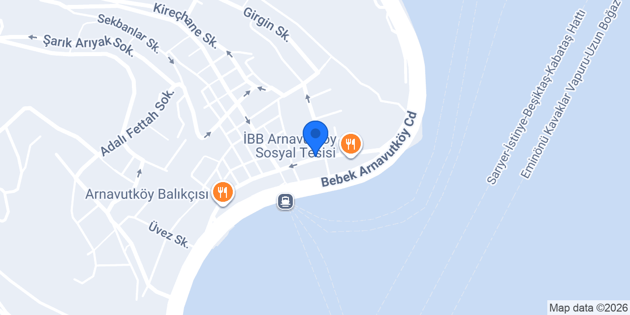 Arnavutköy Yalı konumu