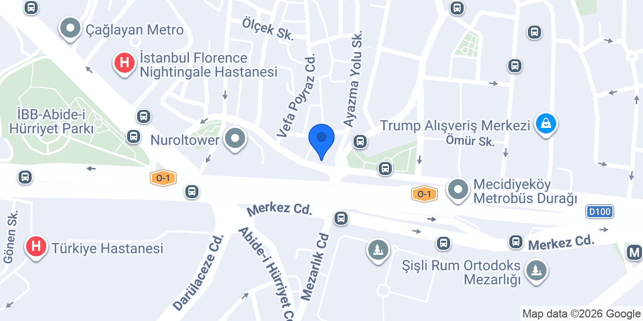Aras Kargo İzzetpaşa Şubesi konumu