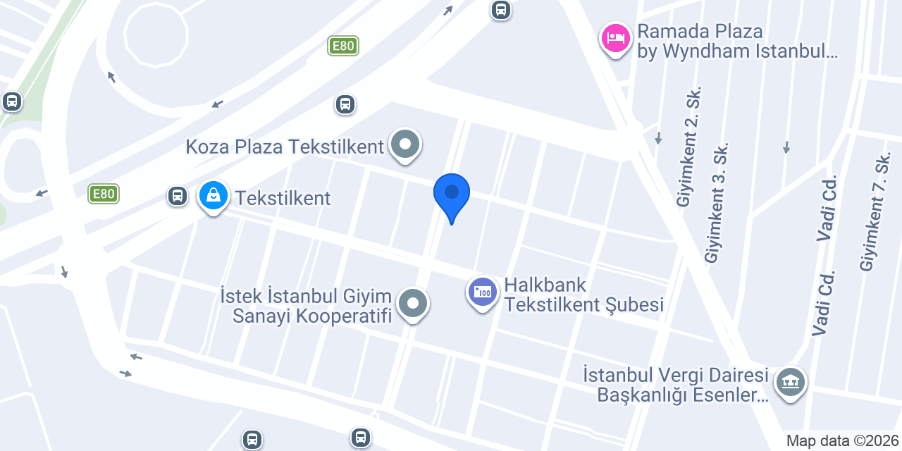 DHL eCommerce - Tekstilkent Şubesi konumu
