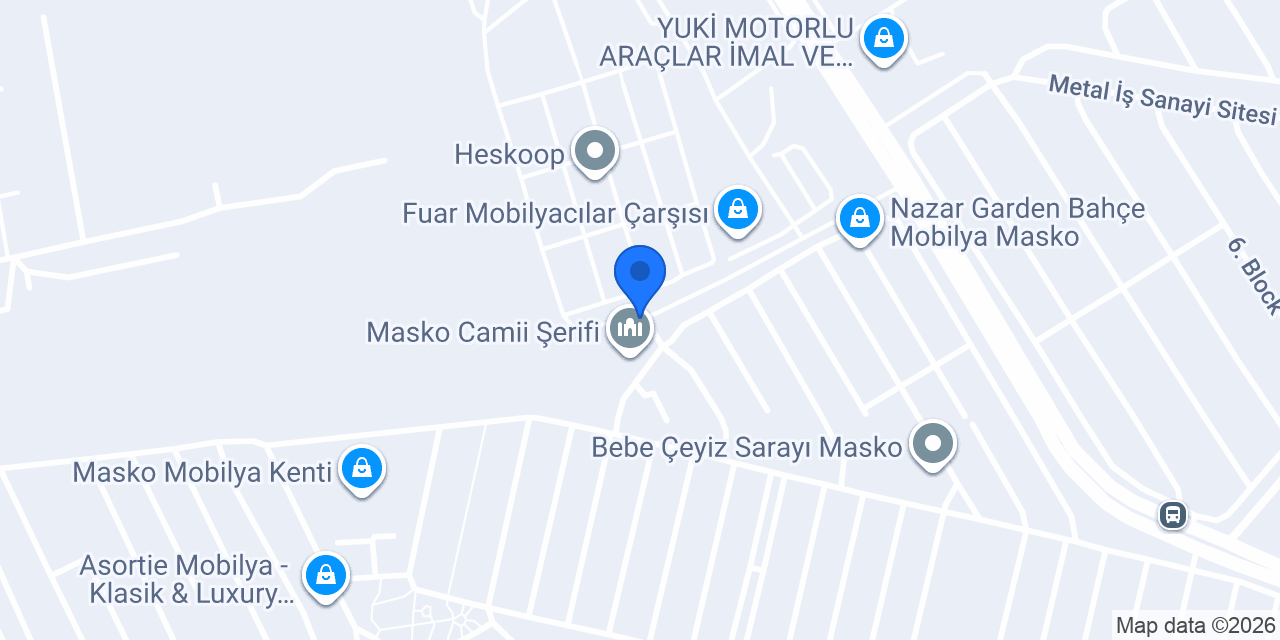 Adin Mobilya AVM konumu