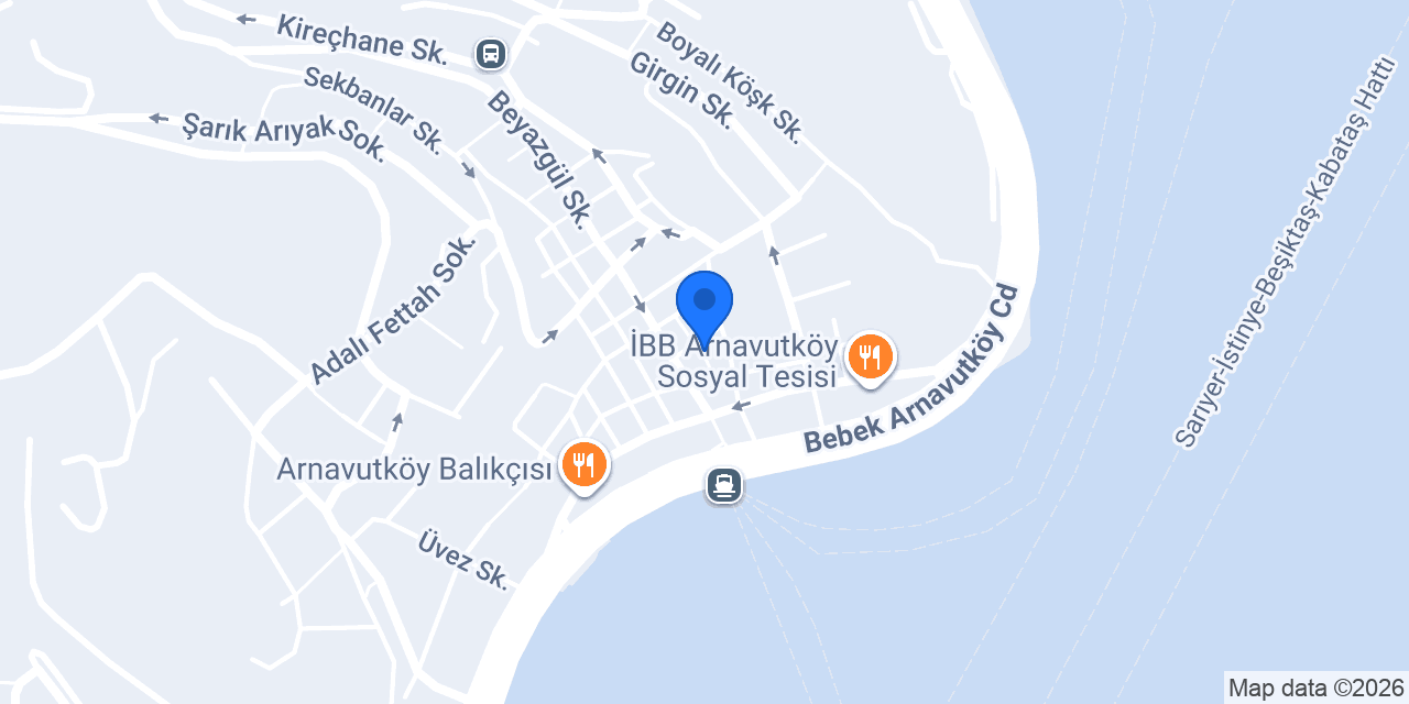 YMRT Garden Arnavutköy konumu